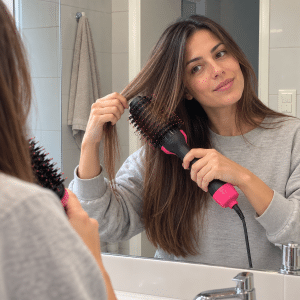 Cepillo de Pelo 3 en 1 Peina Alisa y Seca