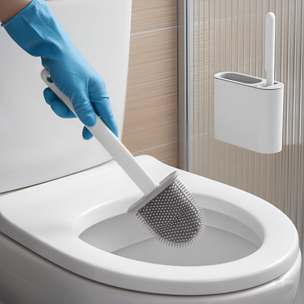 Cepillos de Silicona Dual Colgante Para Baño Slim 2 en 1