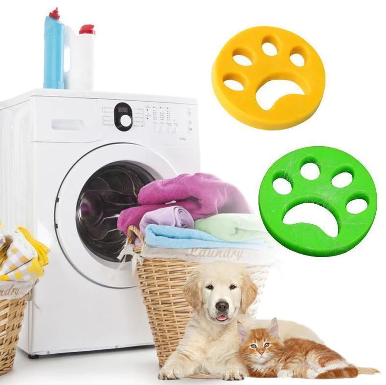  Removedor de pelo de mascotas para lavandería, no tóxico,  reutilizable, bolas de secadora para lavadora y secadora, elimina el pelo  largo de perros y gatos en la ropa, en la lavadora