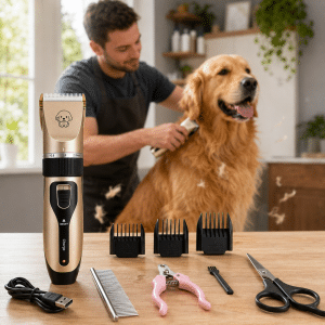Cortadora de Pelo para Mascotas + 9 Accesorios