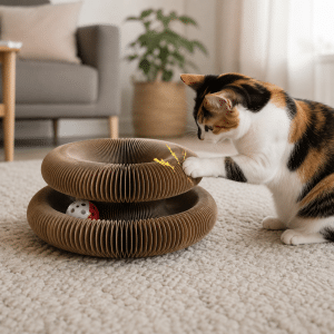 Rascador Para Gato Redondo con Pelota
