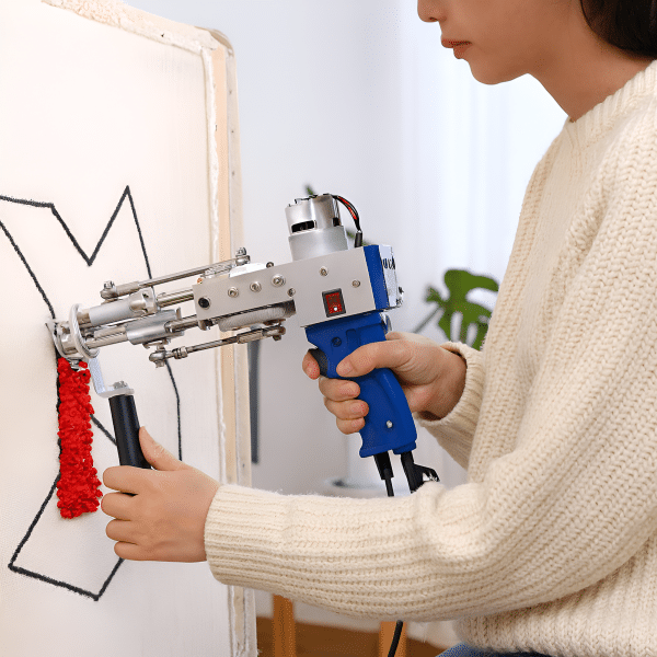 Pistola para Tejer Alfombras Tapizado Lana