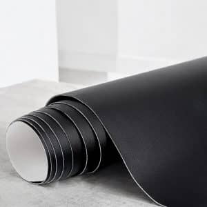 Parche de Reparación de Cuero Adherible - 50 x 137 cm., Negro