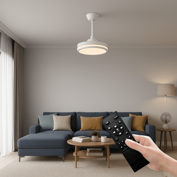 Ventilador de Techo con Luz con Control Remoto Extensible - Imagen 3