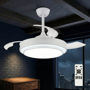 Ventilador de Techo con Luz con Control Remoto Extensible