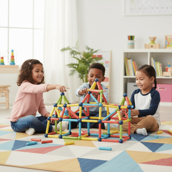 Juego de Construcción con Imanes Para Niños 64 Piezas - Imagen 2