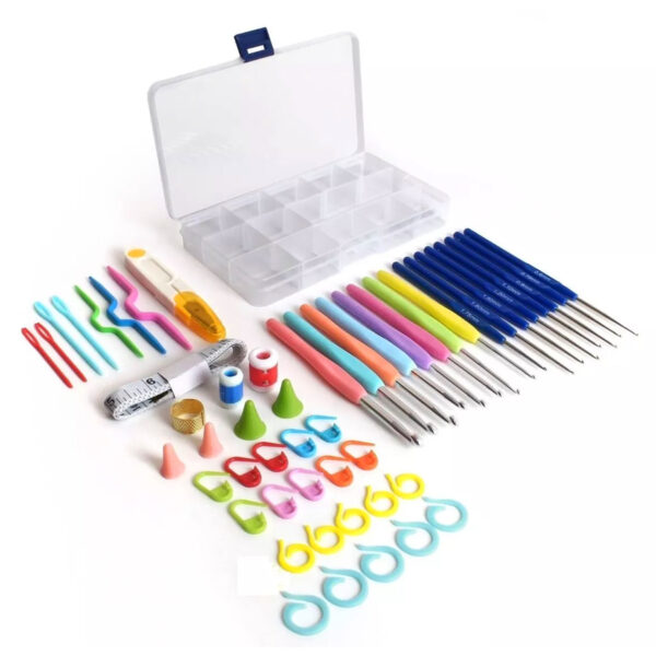 Set de Agujas Crochet con Estuche y Accesorios 55 piezas - Imagen 6