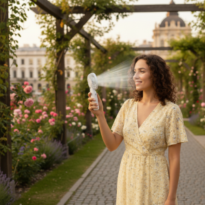 Ventilador de Mano Portátil 2 en 1 Cargador USB PowerBank