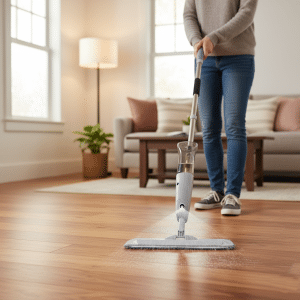 Mopa Giratoria con Pulverizador Rociador Fregona Spray 360