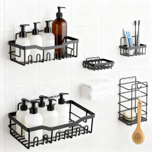 Organizadores Adhesivos Premium Set de 5 para Baño y Cocina