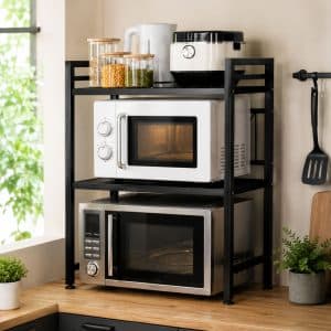 Soporte Multifunción Ajustable de Metal 2 Niveles Premium