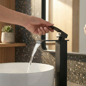 Monocomando Agua en Cascada Acero Inoxidable Alta Calidad