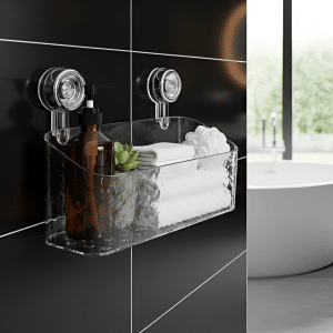 Organizador Adherible para Baño Cajón Transparente