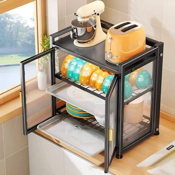 Estante de Almacenamiento de Metal para Cocina diseño Nórdico - Imagen 4