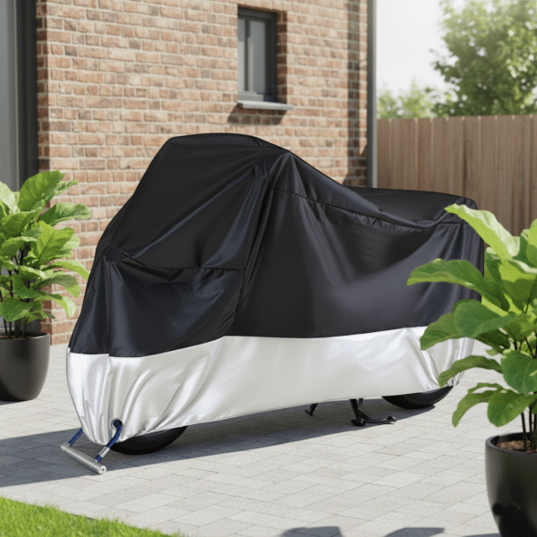 Funda para Moto Impermeable y Resistente con Agujero Para Tranca - Imagen 3