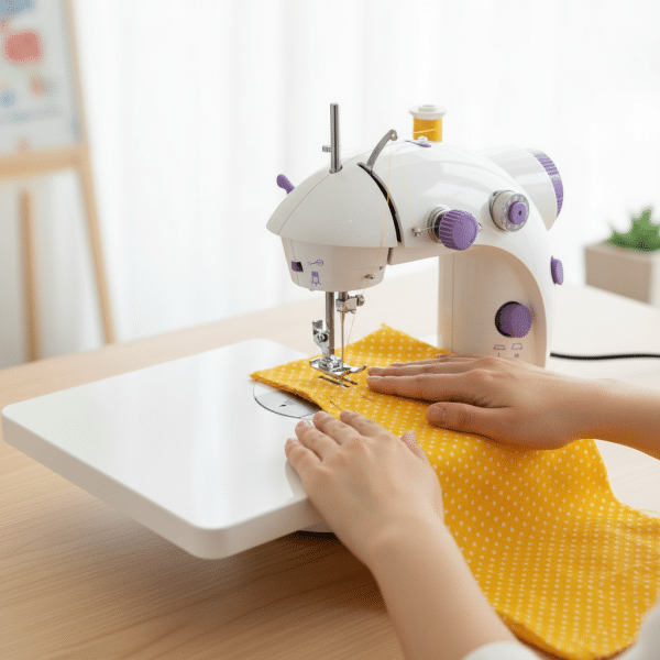 Mini Máquina de Coser Eléctrica Doméstica, Portátil y Compacta