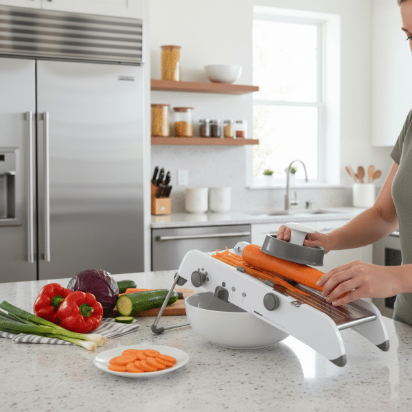 Cortador De Alimentos de Mandolina de Acero Inoxidable - Imagen 5