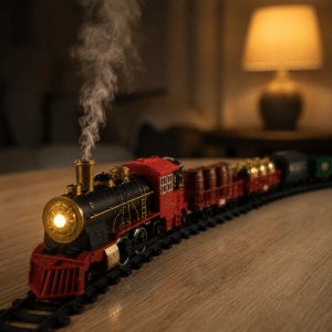 Tren Volcán Clásico de Vapor Efectos Realistas