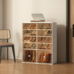 Organizador Plegable de Zapatos con Ventana 6/10 Compartimentos