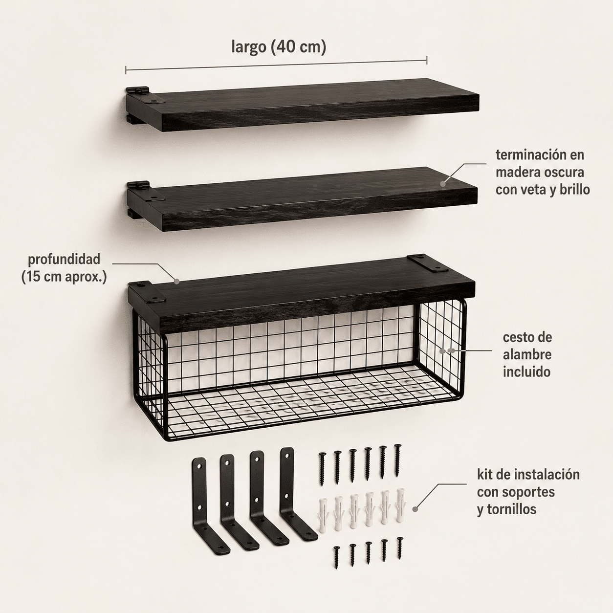 Características y medidas