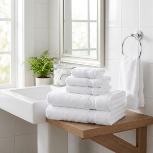 Set de 6 Toallas de Algodón de Alta Calidad