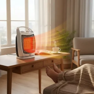 Calefactor Cerámico con Protección y Cabezal Oscilante 1500W