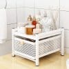 Organizador de Cocina Estante y Cajón Deslizante Moderno - Blanco