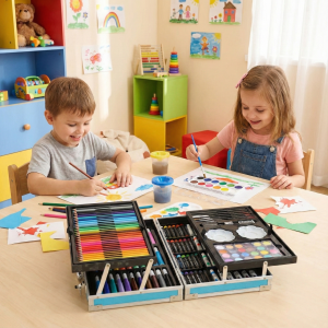 Set de Arte Infantil 145 Piezas Completo con Maletín