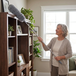 Plumero Extensible 2,4mts Microfibra De Limpieza 3 en 1