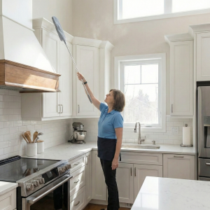 Plumero Extensible 2,4mts Microfibra De Limpieza 3 en 1