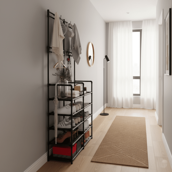 Perchero con Zapatero de 5 Niveles Organizador Completo - Imagen 2