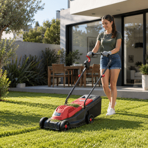 Cortadora De Cรฉsped Elรฉctrica + Bolsa Recolectora 30L