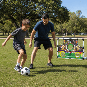 Mini Arco Plegable para Practicar Remates Fútbol