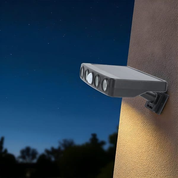 Lampara Exterior Farol Solar Foco Sensor Movimiento Monitoreo - Imagen 4