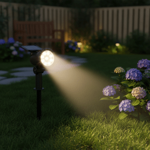 Luz Solar Para Patio Foco Ajustable Lámpara Exterior