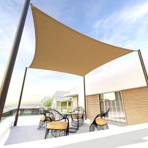 Lona Filtro UV Sombra Toldo 3x4m Rectangular Resistente