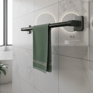 Toallero Adhesivo 40cm  Aluminio Resistente Cocina Baño