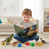 Dinosaurios de Juguete 12 Figuras + Libro Regalo