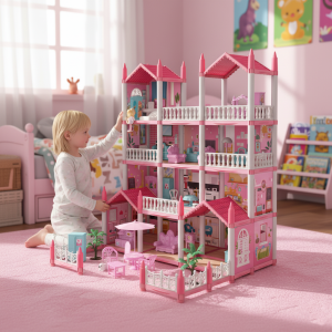 Casa De Muñecas Con Accesorios 10 Habitaciones Para Niños