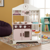 Cocina Infantil De Madera Set Completo Para Niñas Y Niños