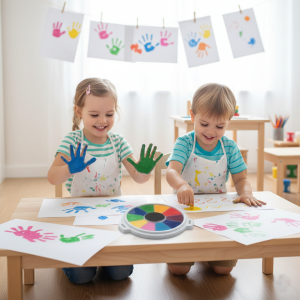 Almohadillas De Tinta Lavable Para Manualidades Infantil
