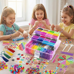 Set Valija Para Hacer Pulseras Gomitas Coloridas 17500 pcs