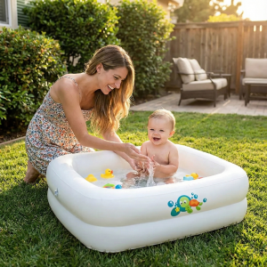 Pileta Inflable Piscina Para Bebés Y Niños Cuadrada