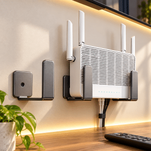 Soporte Metálico Reforzado Para Router Modem Set x2