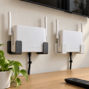 Soporte Metálico Reforzado Para Router Modem Set x2