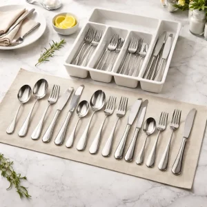 Juego De Cubiertos 49 Piezas Con Organizador