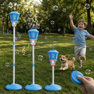 Máquina de Burbujas Farol con Luces y Música para Niños
