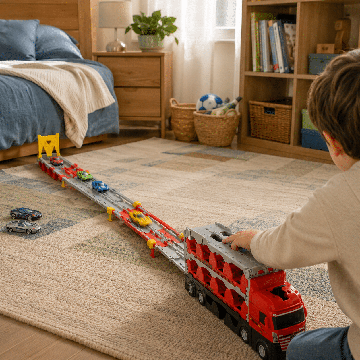 🚀 Pista de Hasta 2 Metros Con Catapulta