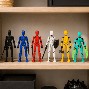 Figura Articulada Dummy 13 Con Armas y Escudo