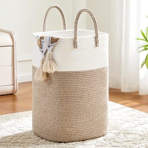 Cesto de Yute Almacenamiento, Ropa Sucia, Juguetes, etc